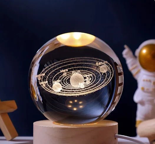 3D Inner Carving Luminous Crystal Ball Night Lamp: - My Store