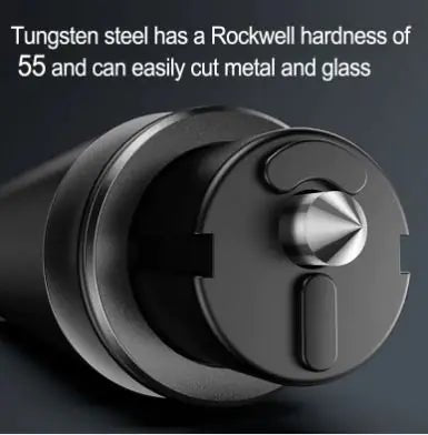 Emergency window breaker with tungsten steel head