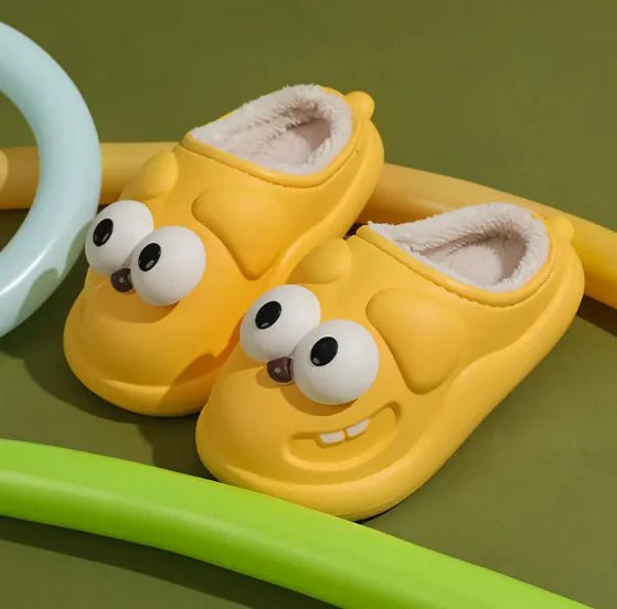 Cotton Slippers Big Eye Dog Cartoon Indoor Platform - My Store
