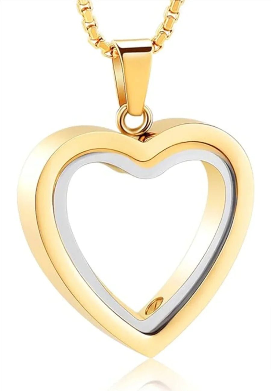 Heartfelt Remembrance: Stainless Steel Heart - Shaped Cremation Pendant - My Store