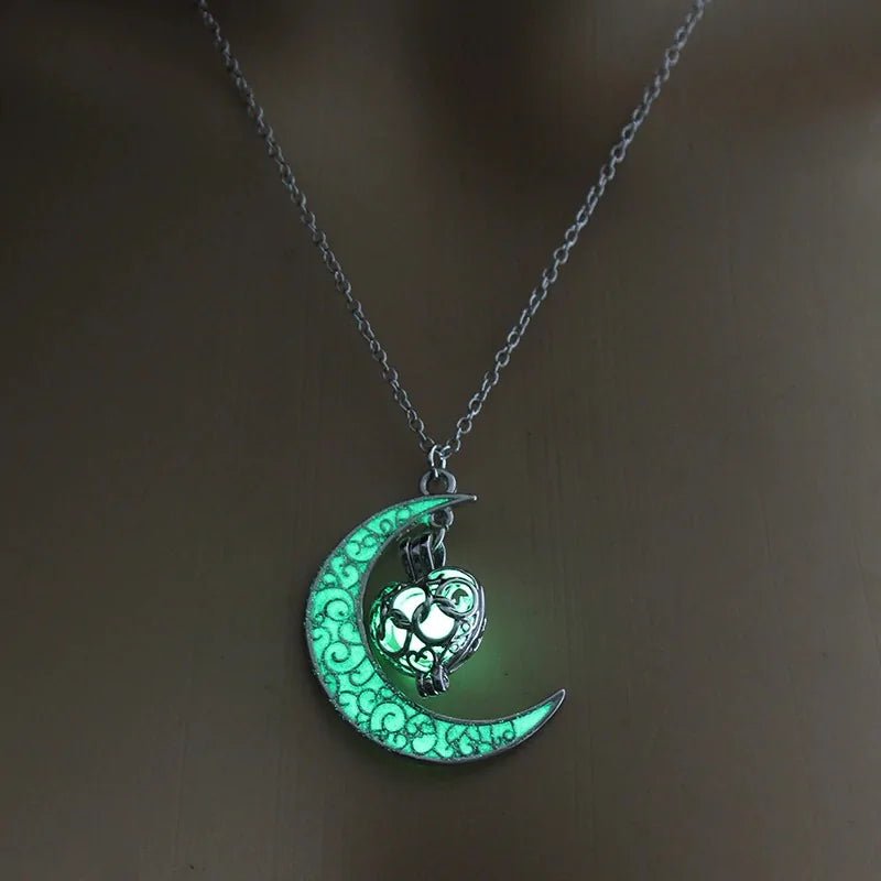 Moon Glowing Necklace - Necklace | Trendark