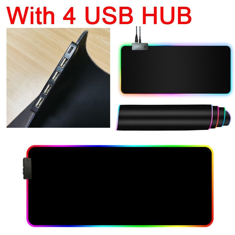 RGB Mouse Pad with Cable - My Store