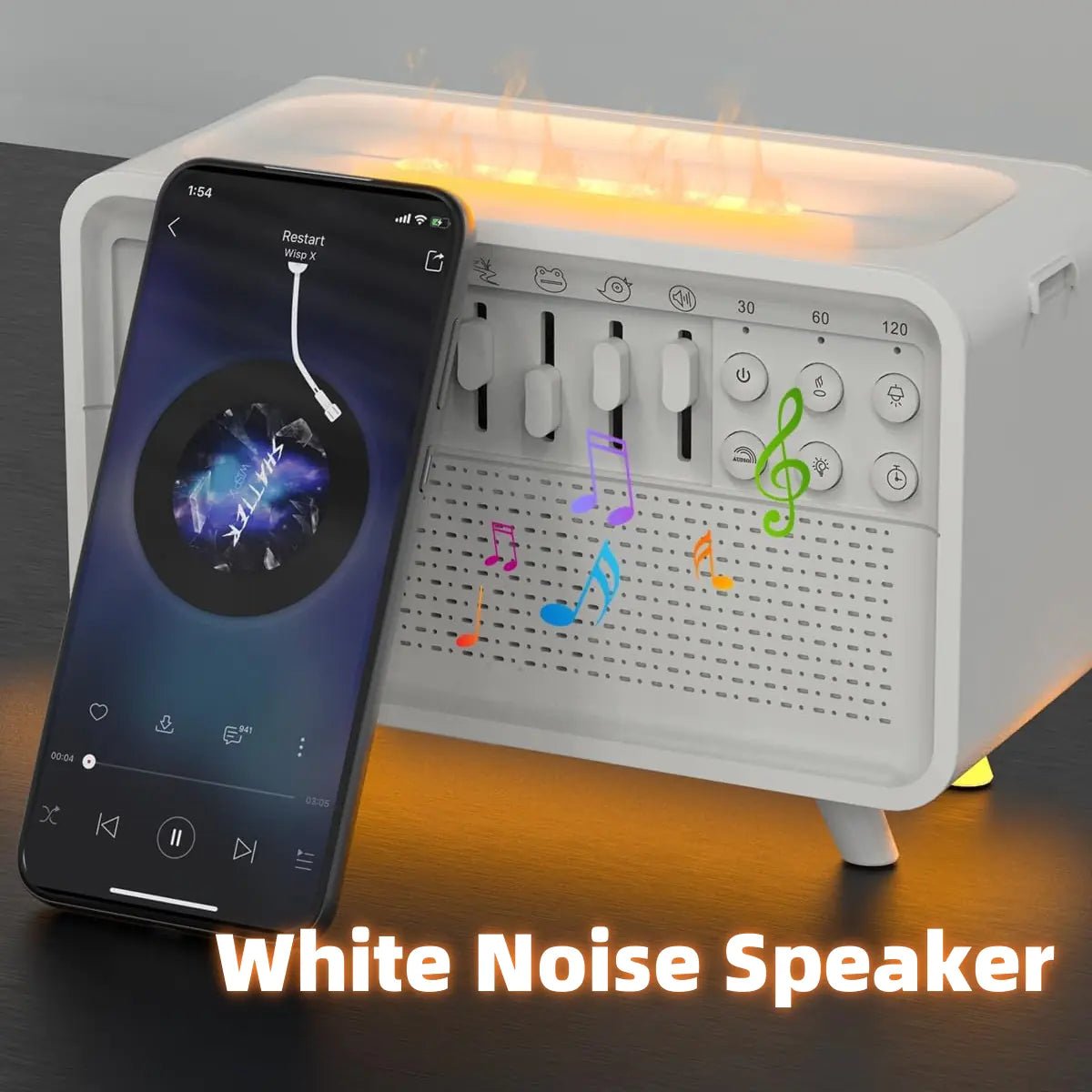 3 - in - 1 Bluetooth White Noise Speaker Humidifier - My Store
