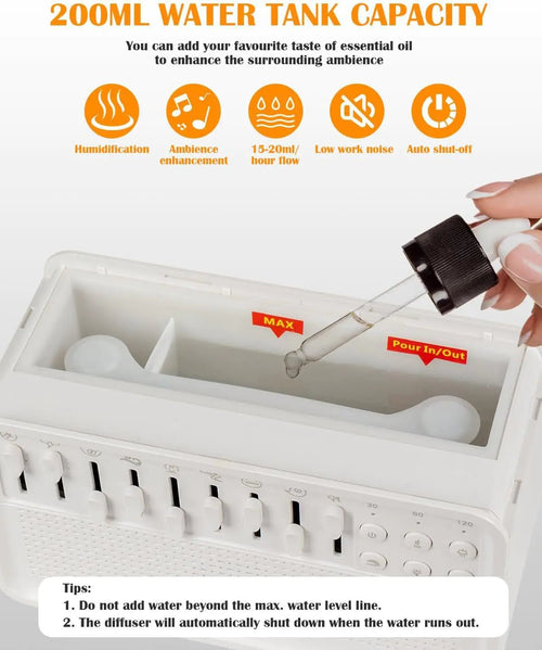 3 - in - 1 Bluetooth White Noise Speaker Humidifier - My Store