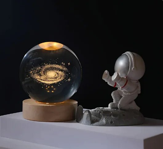 3D Inner Carving Luminous Crystal Ball Night Lamp: - My Store