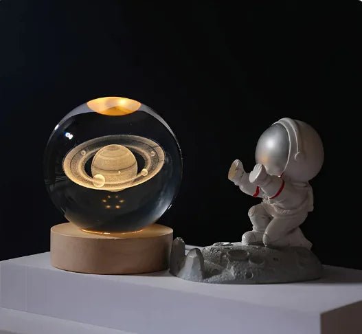 3D Inner Carving Luminous Crystal Ball Night Lamp: - My Store