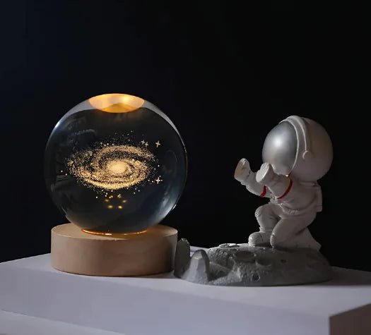 3D Inner Carving Luminous Crystal Ball Night Lamp: - My Store