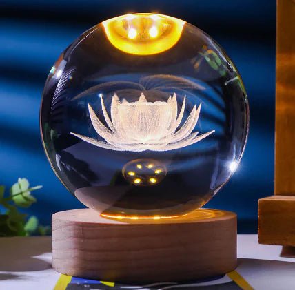 3D Laser - Etched Crystal Ball - My Store