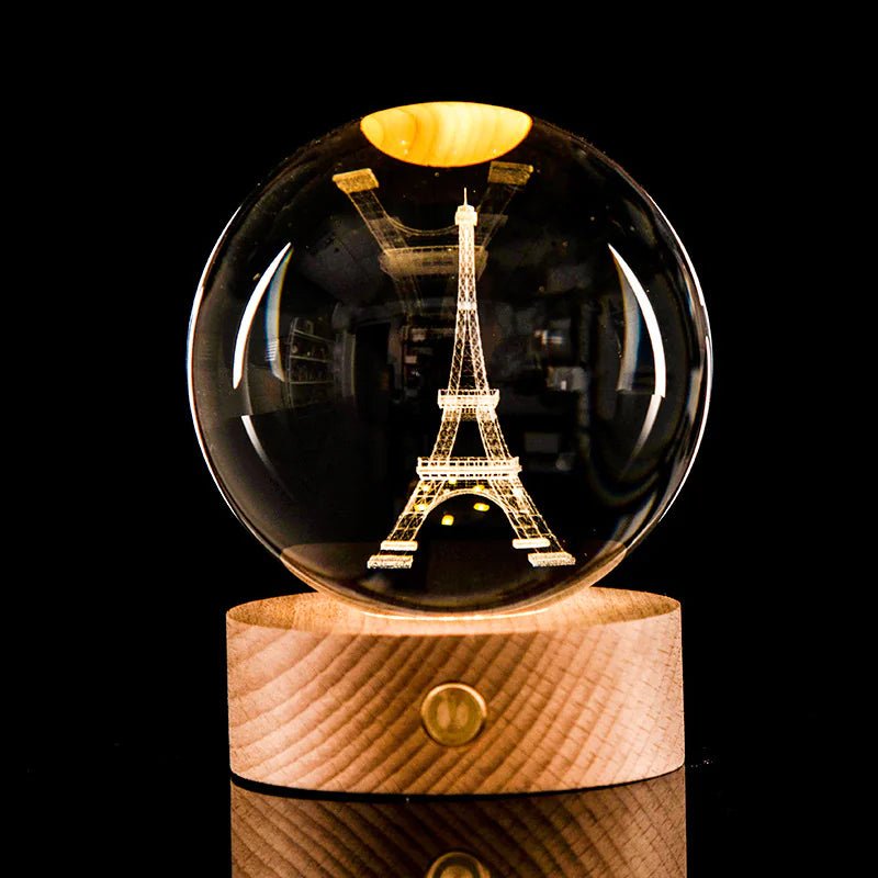 3D Laser - Etched Crystal Ball - My Store