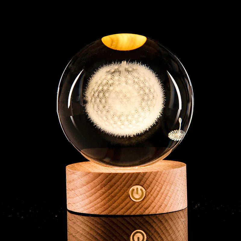 3D Laser - Etched Crystal Ball - My Store