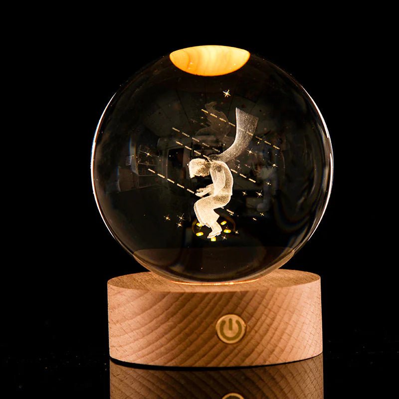 3D Laser - Etched Crystal Ball - My Store