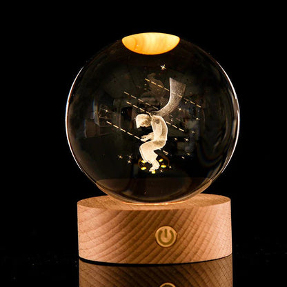 3D Laser - Etched Crystal Ball - My Store