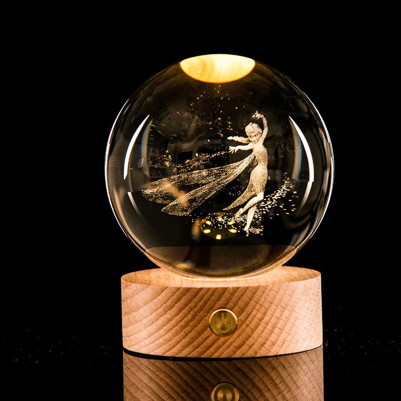 3D Laser - Etched Crystal Ball - My Store