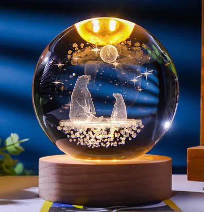 3D Laser - Etched Crystal Ball - My Store
