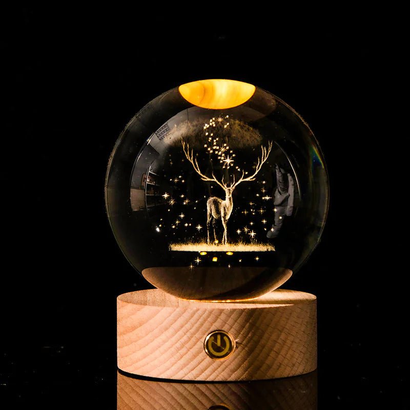 3D Laser - Etched Crystal Ball - My Store