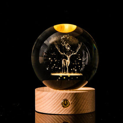 3D Laser - Etched Crystal Ball - My Store