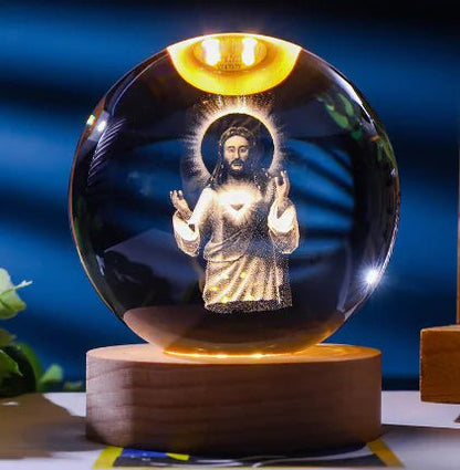 3D Laser - Etched Crystal Ball - My Store