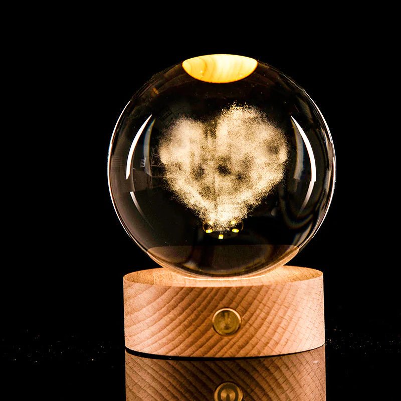 3D Laser - Etched Crystal Ball - My Store