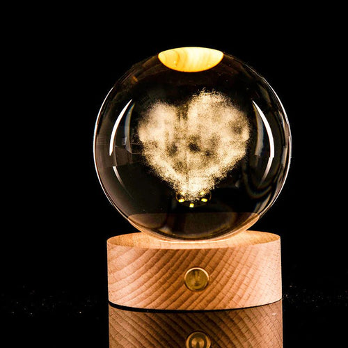 3D Laser - Etched Crystal Ball - My Store
