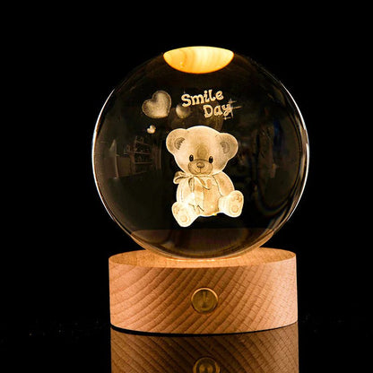3D Laser - Etched Crystal Ball - My Store