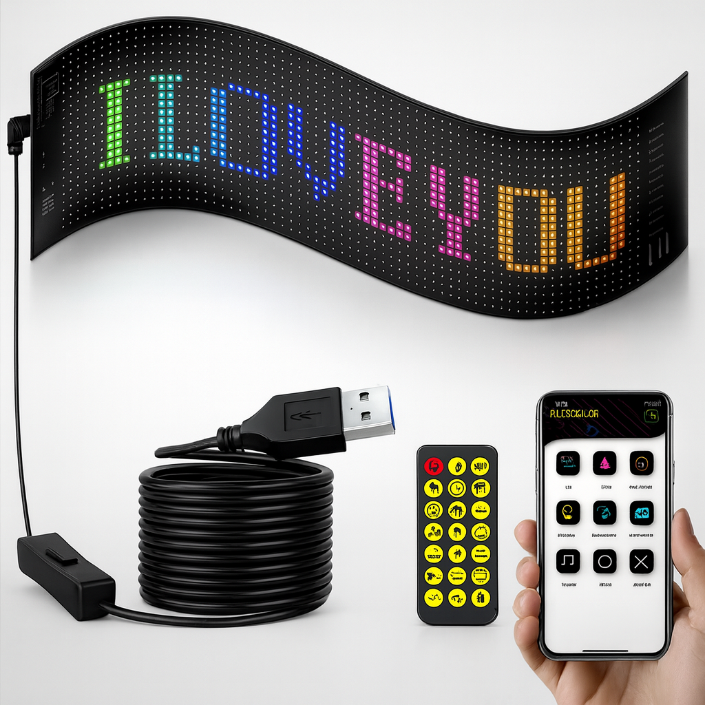 Programmable LED Signage, Flexible USB 5V Digital Signage