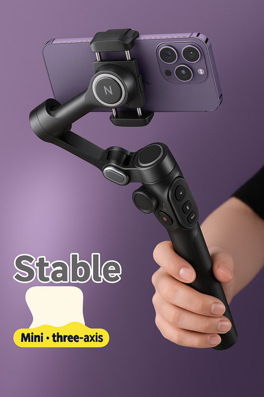 3-Axis Gimbal Stabilizer for Phones – Smooth Shots + Built-In Tripod