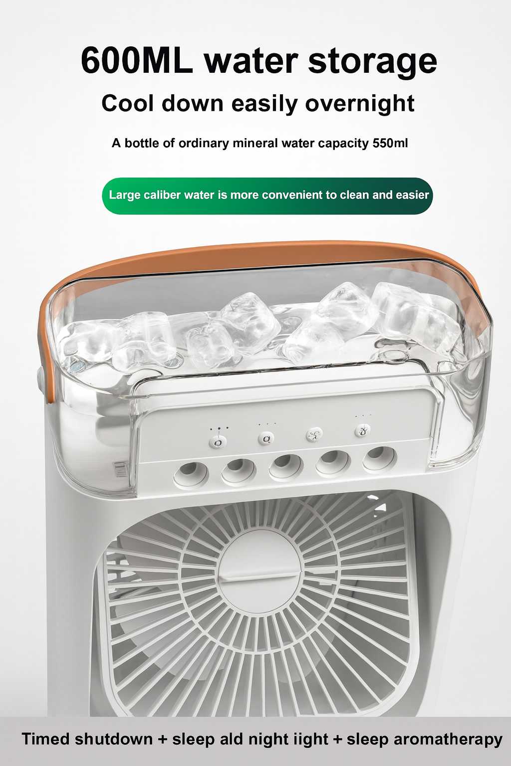 Cooling humidifier fan