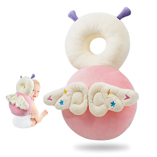 Baby Head Protector Backpack – Soft Elf Plush for Safe Crawling & Walking (5–24 Months)