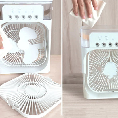 Air Humidifier Cooling USB Fan LED Night Light Water Mist Humidification Fan Spray - My Store