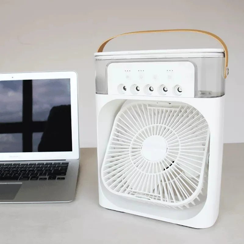 Air Humidifier Cooling USB Fan LED Night Light Water Mist Humidification Fan Spray - My Store