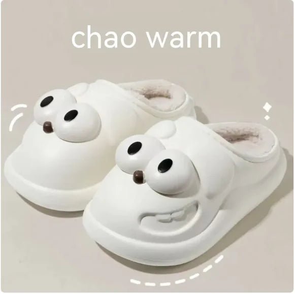 Cotton Slippers Big Eye Dog Cartoon Indoor Platform - My Store