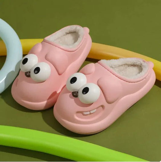 Cotton Slippers Big Eye Dog Cartoon Indoor Platform - My Store