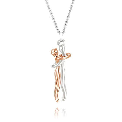 Couple Hugging Pendant Necklace - My Store