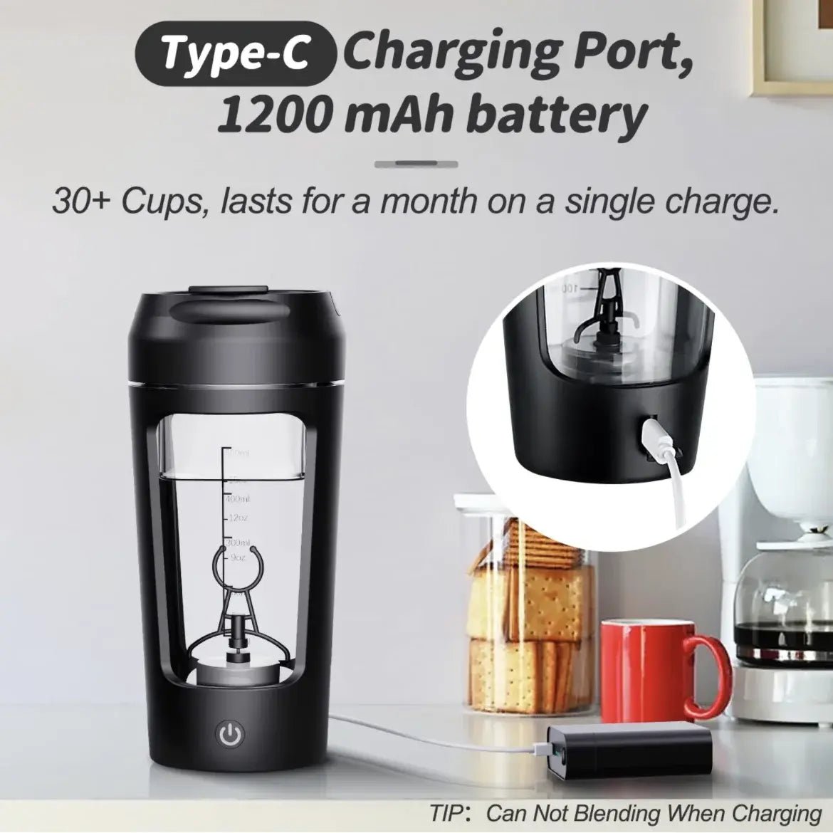 Electric Portable Whey Protein Shaker Bottle - My Store