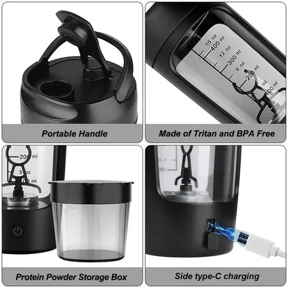 Electric Portable Whey Protein Shaker Bottle - My Store