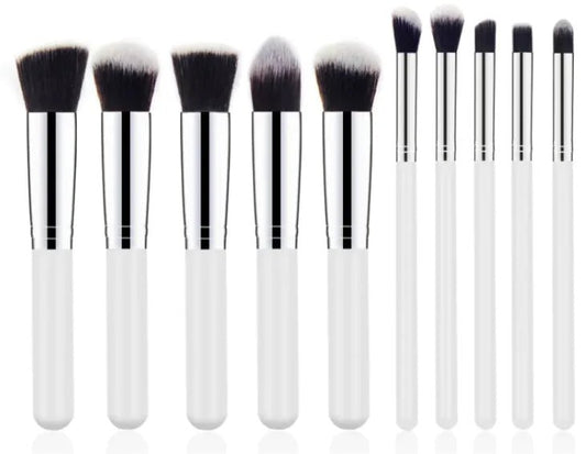 Elegant Wooden Handle Makeup Brush Set - My Store