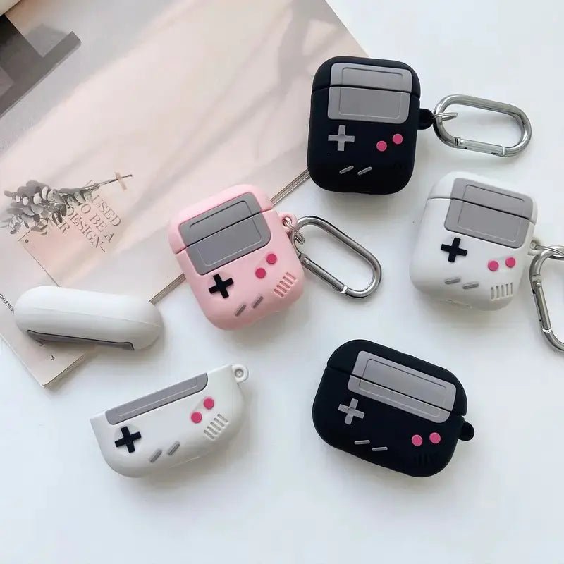 Game Console Earphone Case with Keychain for AirPods - My Store