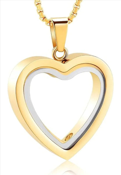 Heartfelt Remembrance: Stainless Steel Heart - Shaped Cremation Pendant - My Store