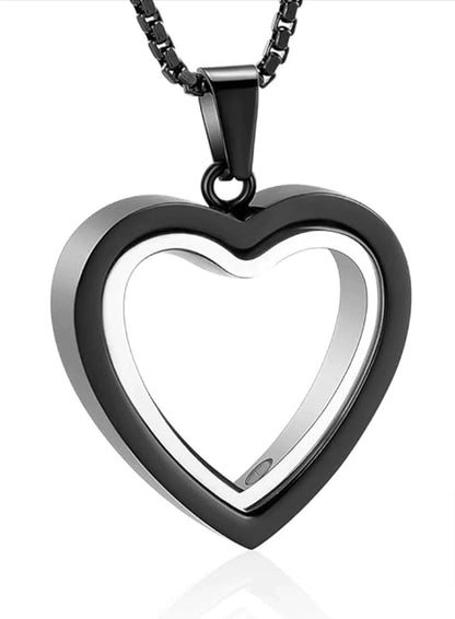 Heartfelt Remembrance: Stainless Steel Heart - Shaped Cremation Pendant - My Store