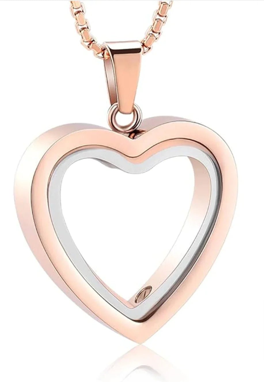 Heartfelt Remembrance: Stainless Steel Heart - Shaped Cremation Pendant - My Store