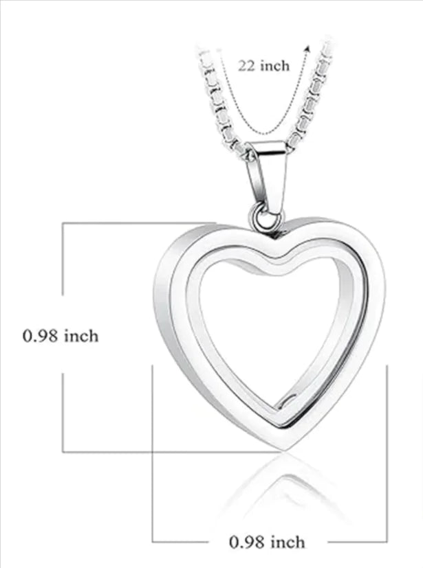 Heartfelt Remembrance: Stainless Steel Heart - Shaped Cremation Pendant - My Store