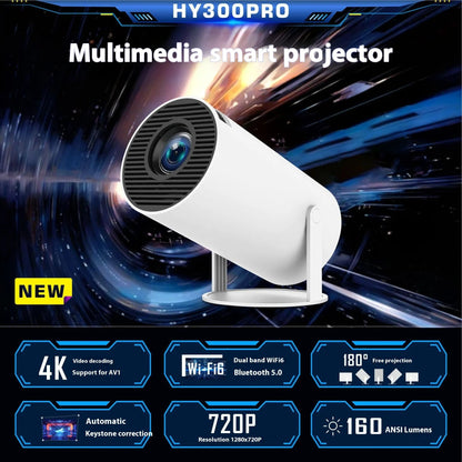 HY300 Pro Projector Home Theater Entertainment Portable Small Projector - My Store