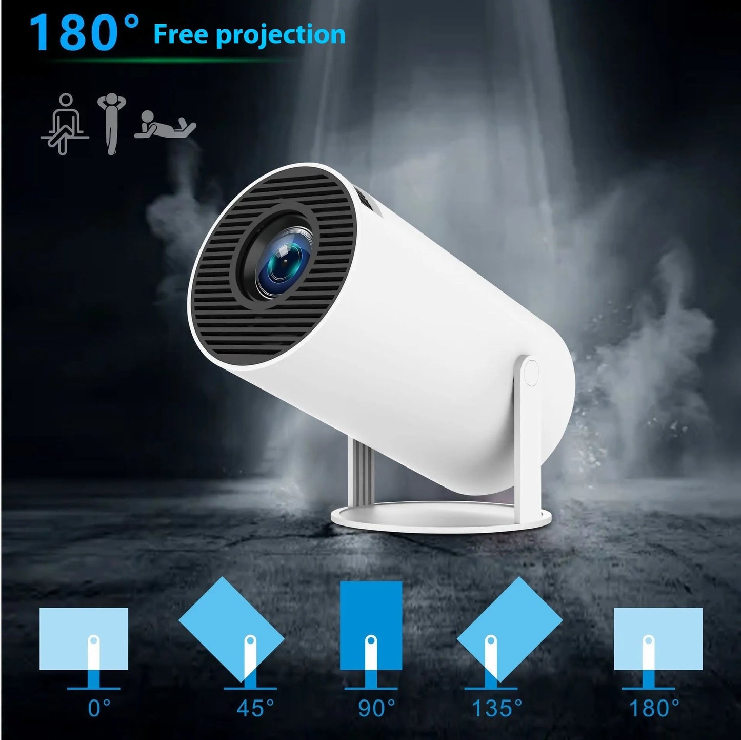 HY300 Pro Projector Home Theater Entertainment Portable Small Projector - My Store