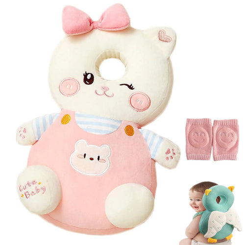 Baby Head Protector Backpack – Keep Your Toddler Safe While Learning to Walk (Elephant Plush)