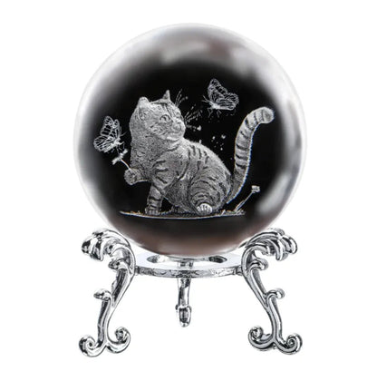 Laser Engraved Crystal Ball Ornament - My Store