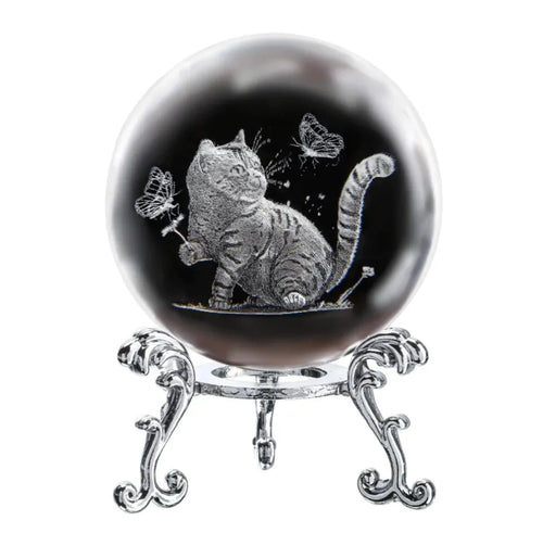 Laser Engraved Crystal Ball Ornament - My Store