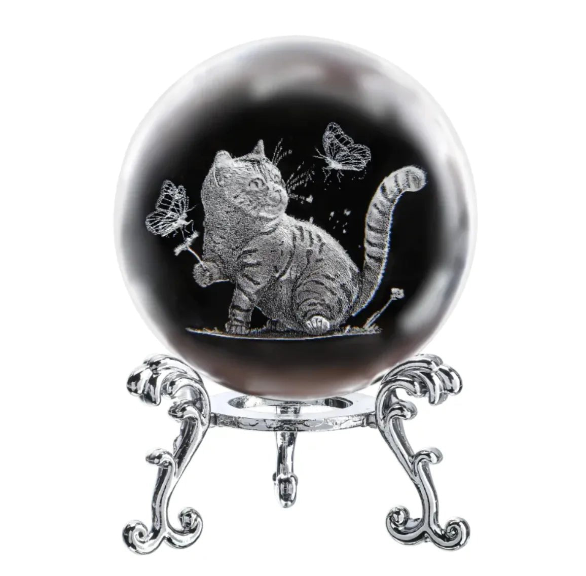 Laser Engraved Crystal Ball Ornament - My Store