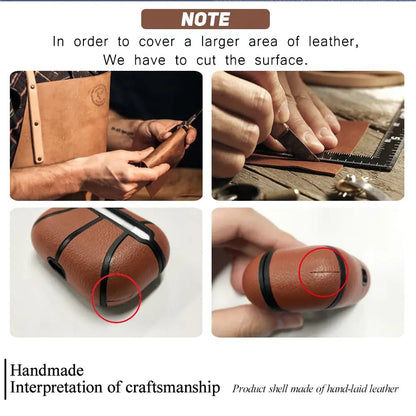 Leather Basketball Case For Air Pods - My Store