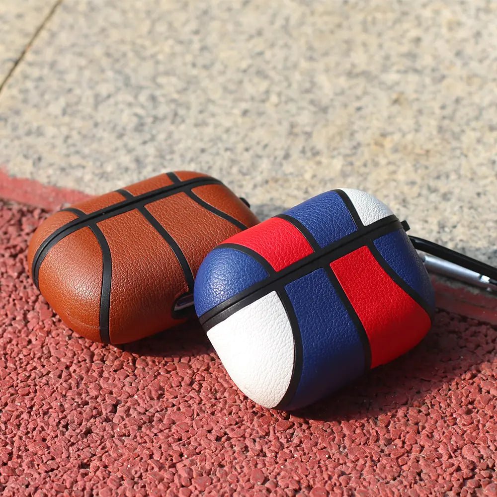 Leather Basketball Case For Air Pods - My Store