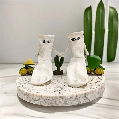 Magnetic Holding Hands Couple Socks - My Store